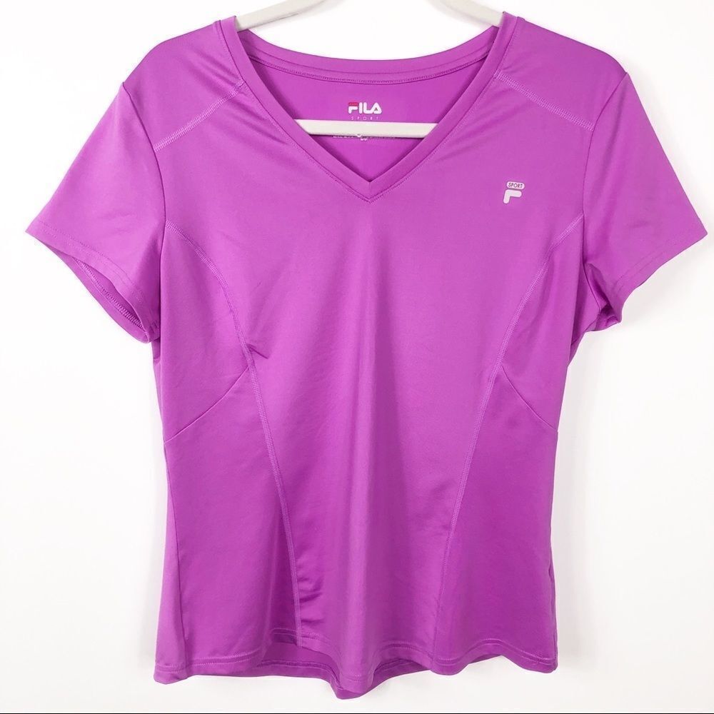 Women's FILA SPORT® UPF Short Sleeve V-Neck Tee